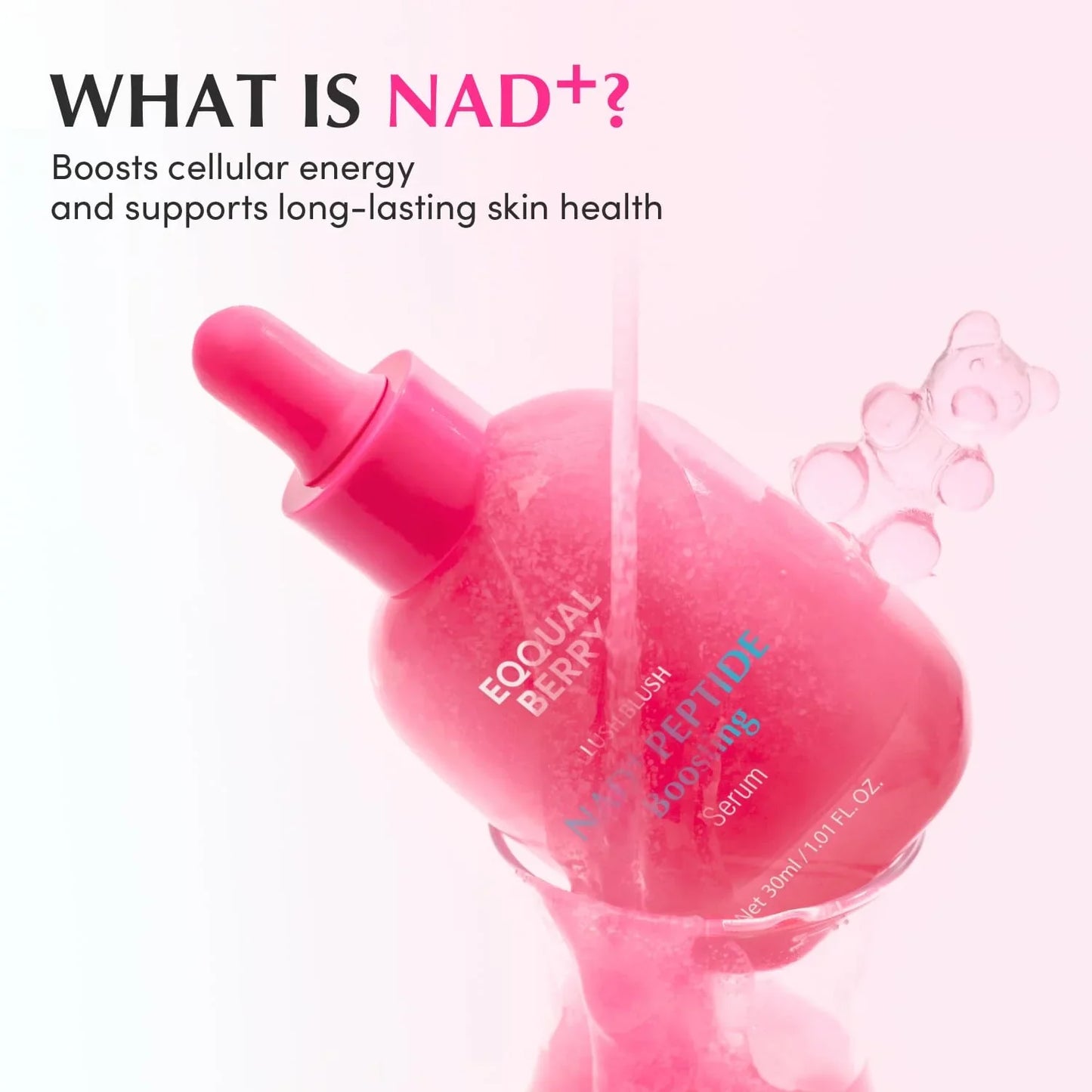 EQQUALBERRY - Lush Blush NAD+ Peptide Boosting Serum (30 ml)